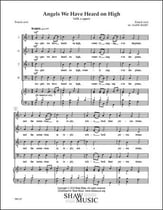 Angels We Have Heard on High SATB choral sheet music cover